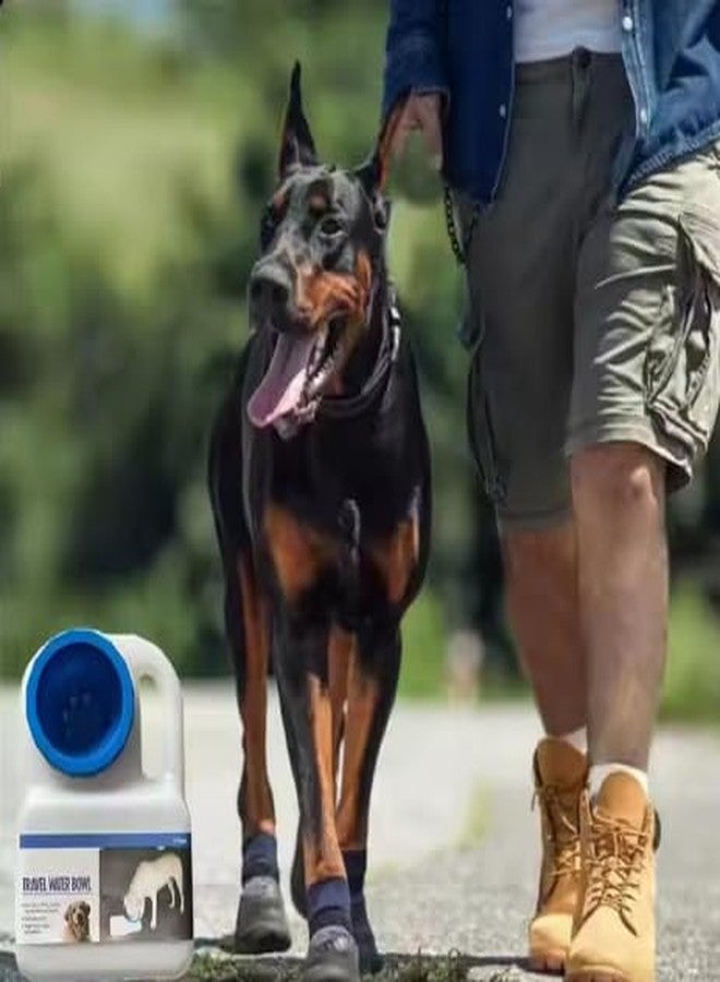 Vroxy Dog Water Bottle, Leakproof Drinking Water Bottle Dispenser for Dog Cat Outdoor Walking Hiking Beach, Polypropylene (PP) (1Pcs) - Image 3